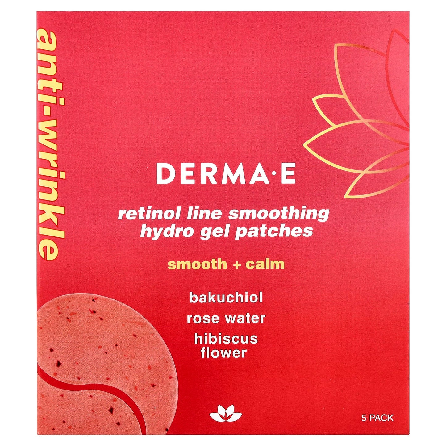 Retinol Line Smoothing Hydro Gel Patches for All Skin Types - 5 Pack - Image 1