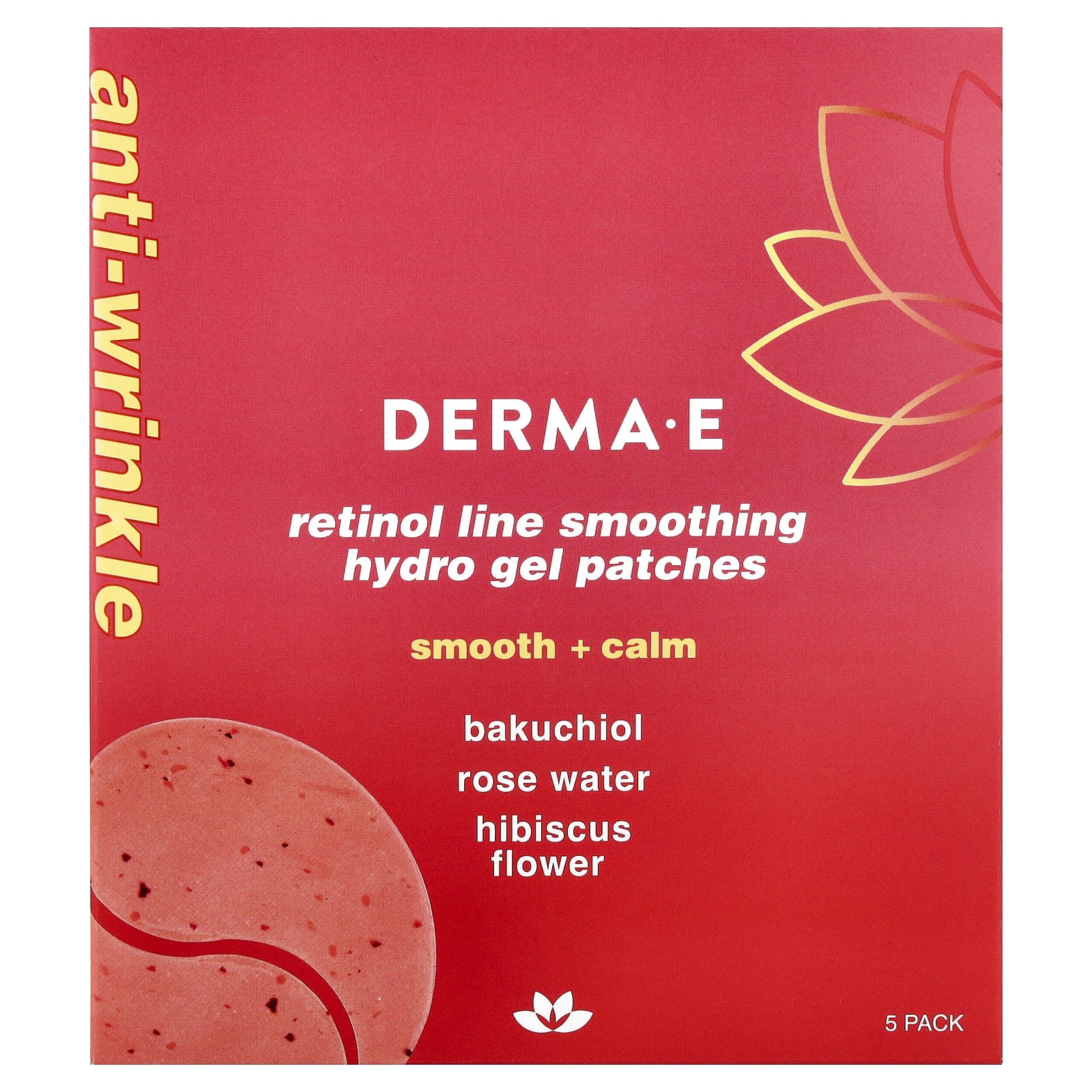 Retinol Line Smoothing Hydro Gel Patches for All Skin Types - 5 Pack - Image 1