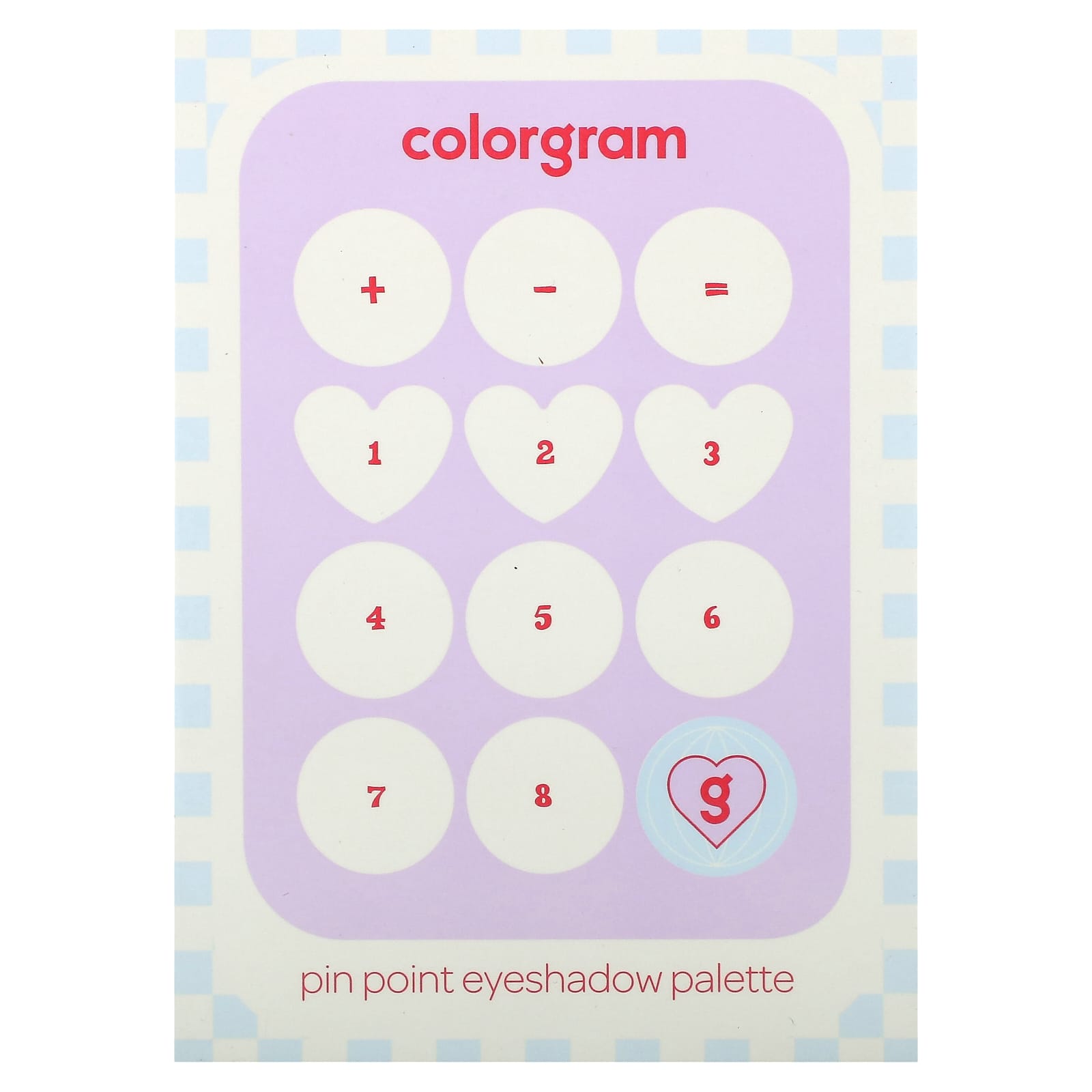 Colorgram Eyeshadow Palette - Soft Pink & Lavender Shades - Image 2