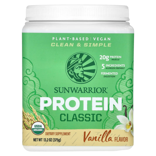 Sunwarrior, Classic Protein, Vanilla, 13.2 oz (375 g) - Image 1