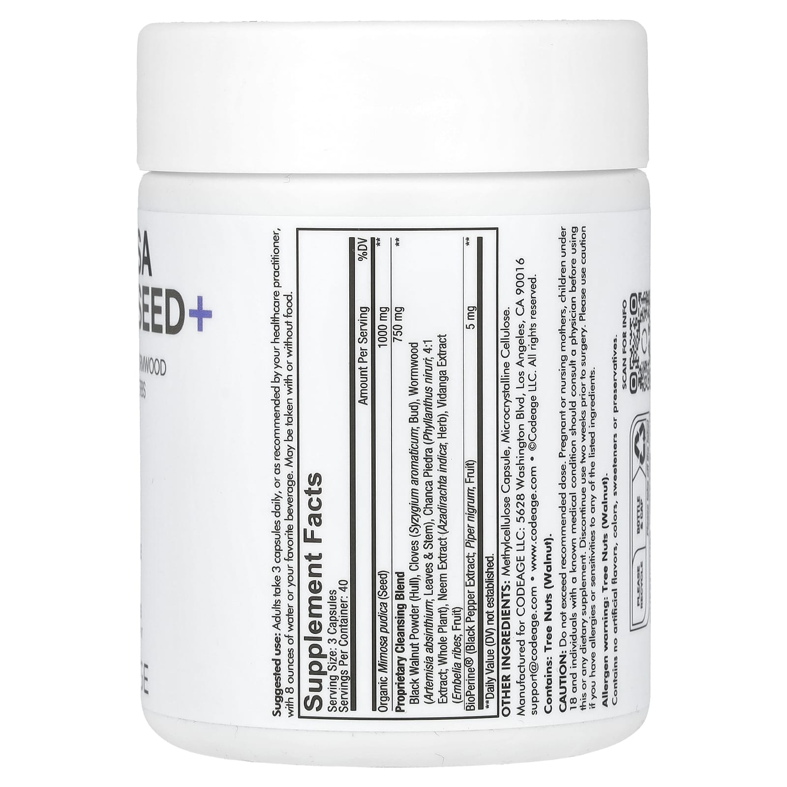 Codeage Mimosa Pudica Seed+ Supplement for Immune Support and Detox - Image 2