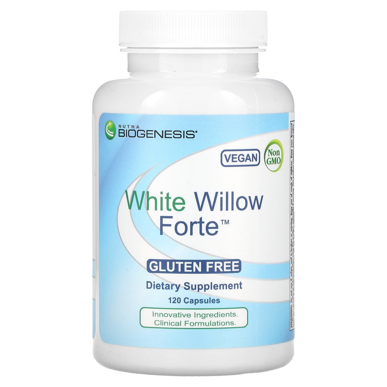 Nutra BioGenesis, White Willow Forte, 120 Capsules - Image 1