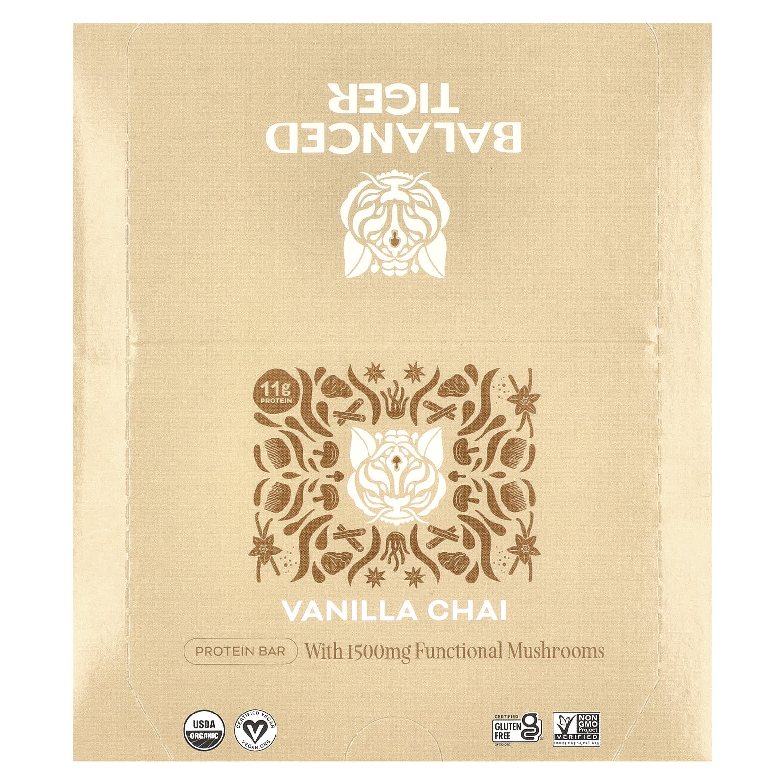 Vanilla Chai Protein Bar by Balanced Tiger | USDA Organic & Vegan - Image 1