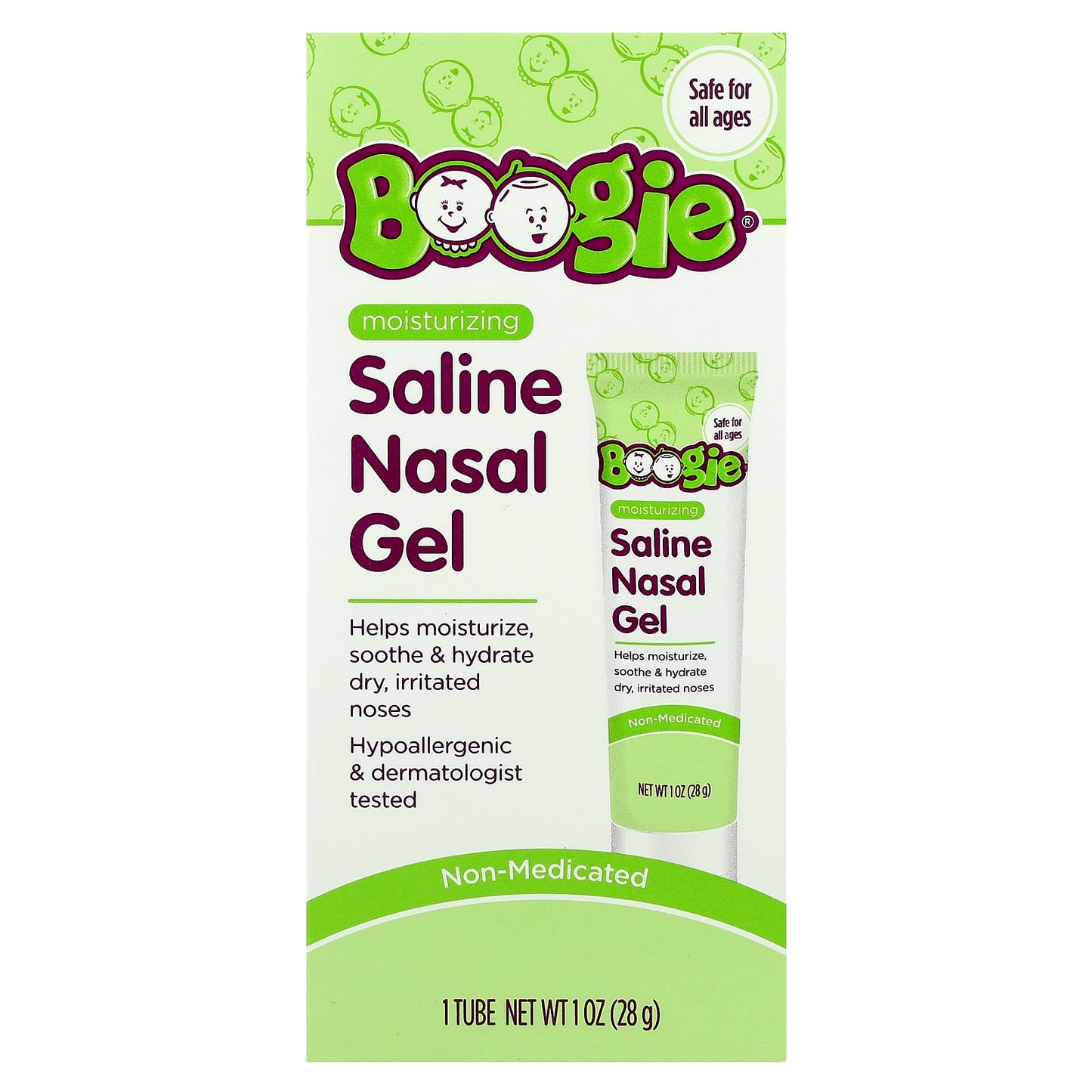 Boogie Wipes Saline Nasal Gel for Dry, Irritated Noses (1 oz) - Image 1