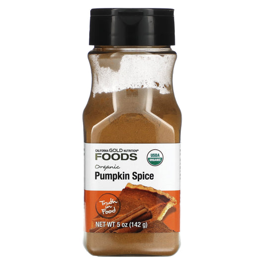 California Gold Nutrition Organic Pumpkin Spice, 5 oz (142g) - Non-GMO & Vegan - Image 1