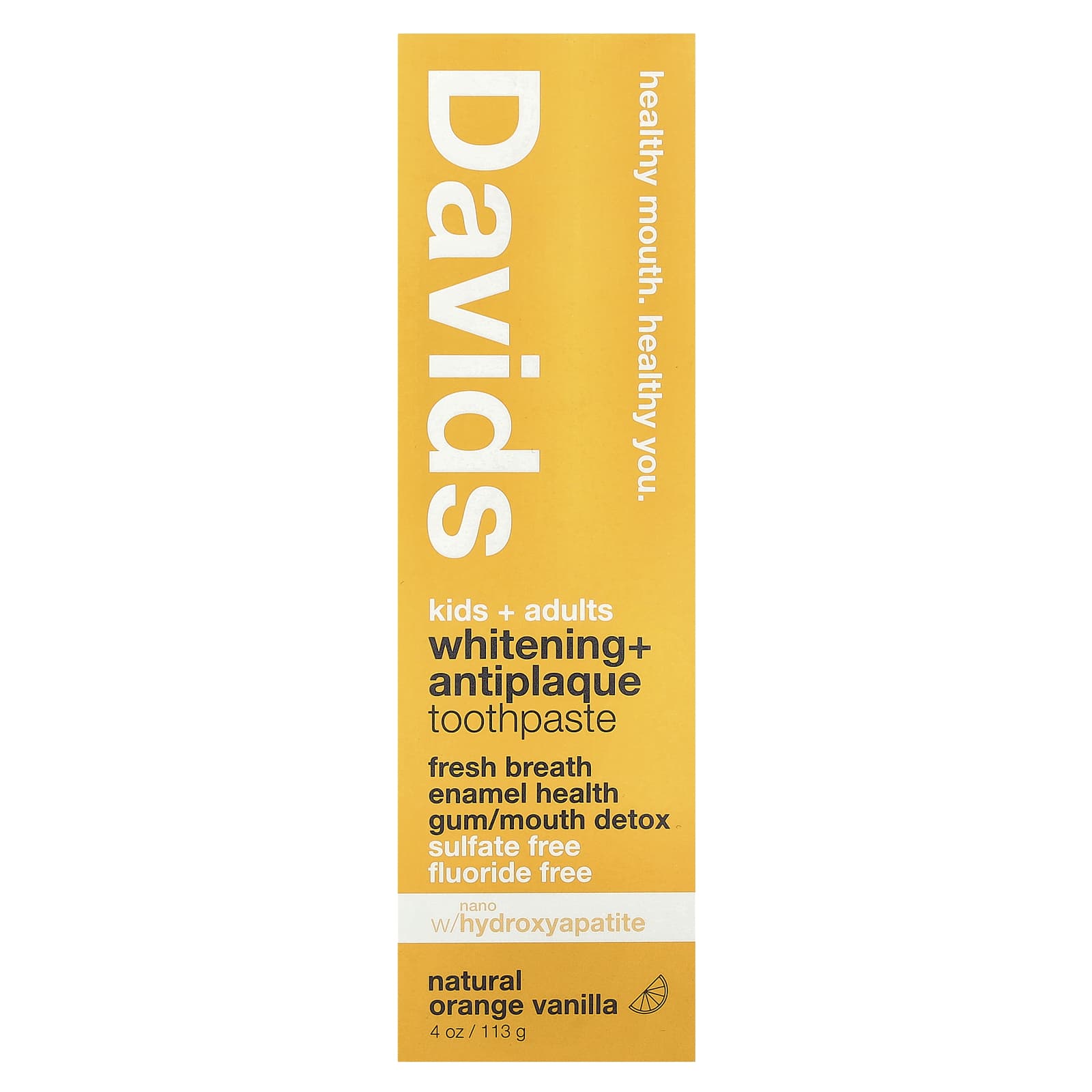 Natural Whitening Toothpaste for Kids & Adults - Davids - Image 2
