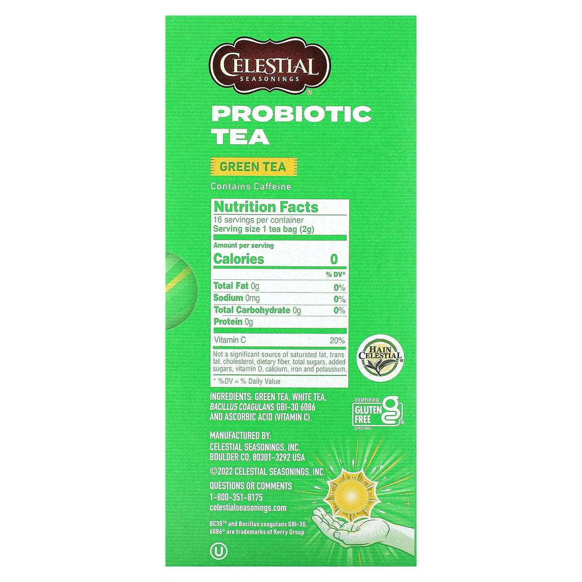Probiotic Green Tea for Everyday Wellness by Celestial Seasonings - Image 2