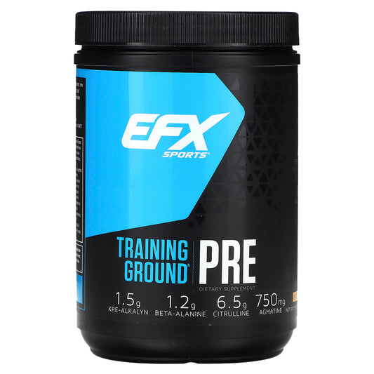 EFX Sports Training Ground PRE Orange Mango Pre-Workout Energy Boost - Image 1
