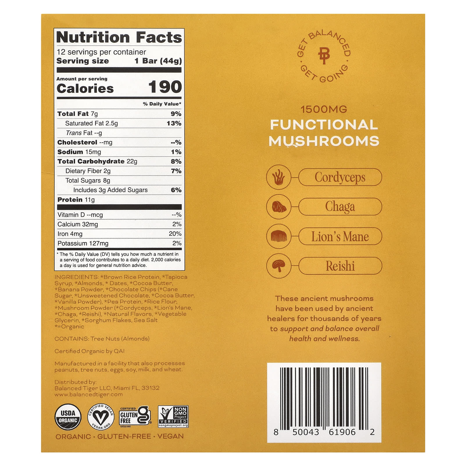 Boost Your Energy with Balanced Tiger's Organic Protein Bars - Image 2