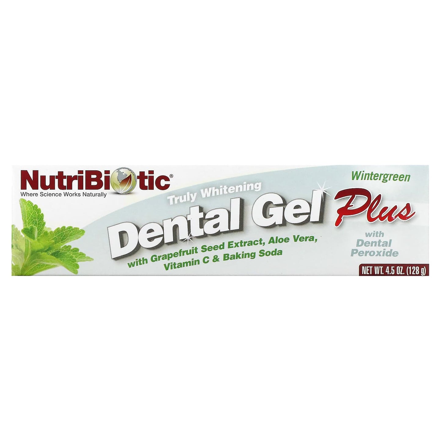 NutriBiotic, Dental Gel Plus, Truly Whitening, Wintergreen, 4.5 oz (128 g) - Image 2