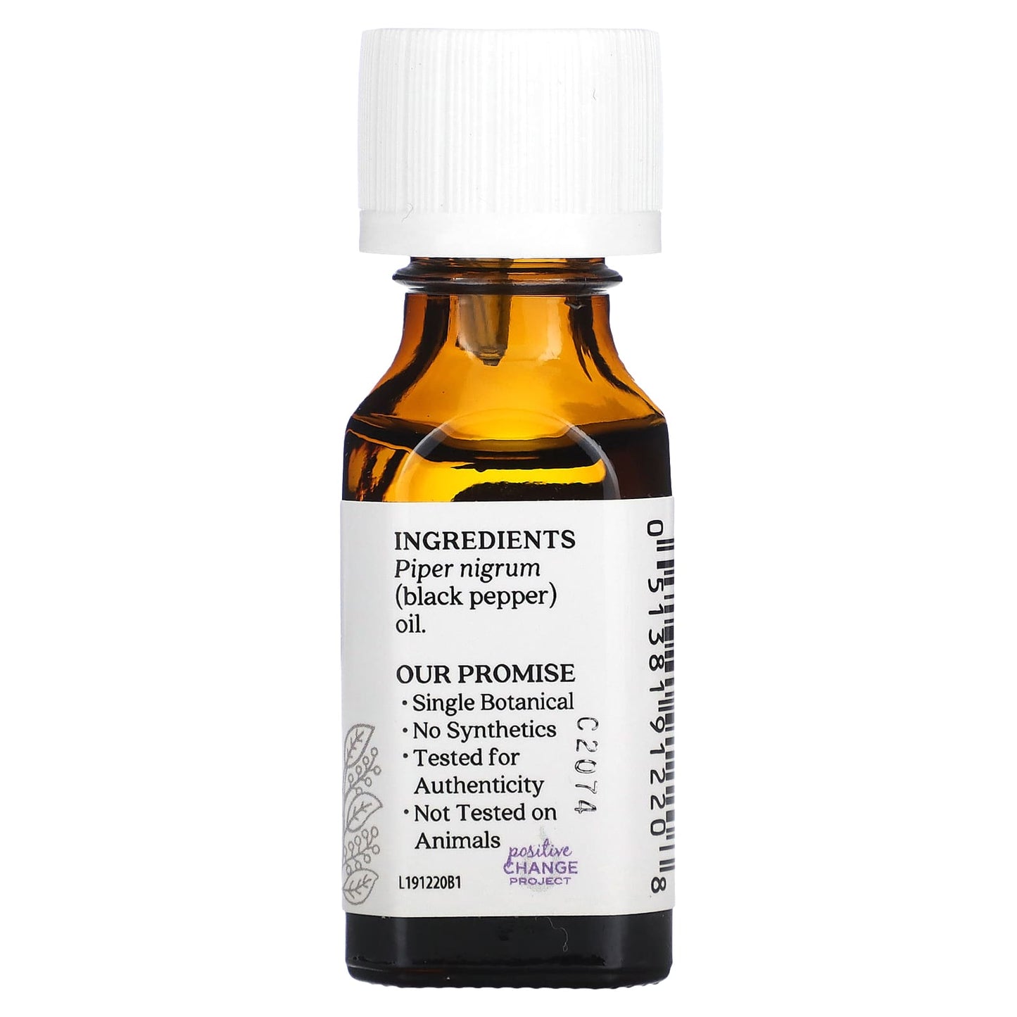 Black Pepper Essential Oil by Aura Cacia - 0.5 fl oz (15 ml) - Image 2
