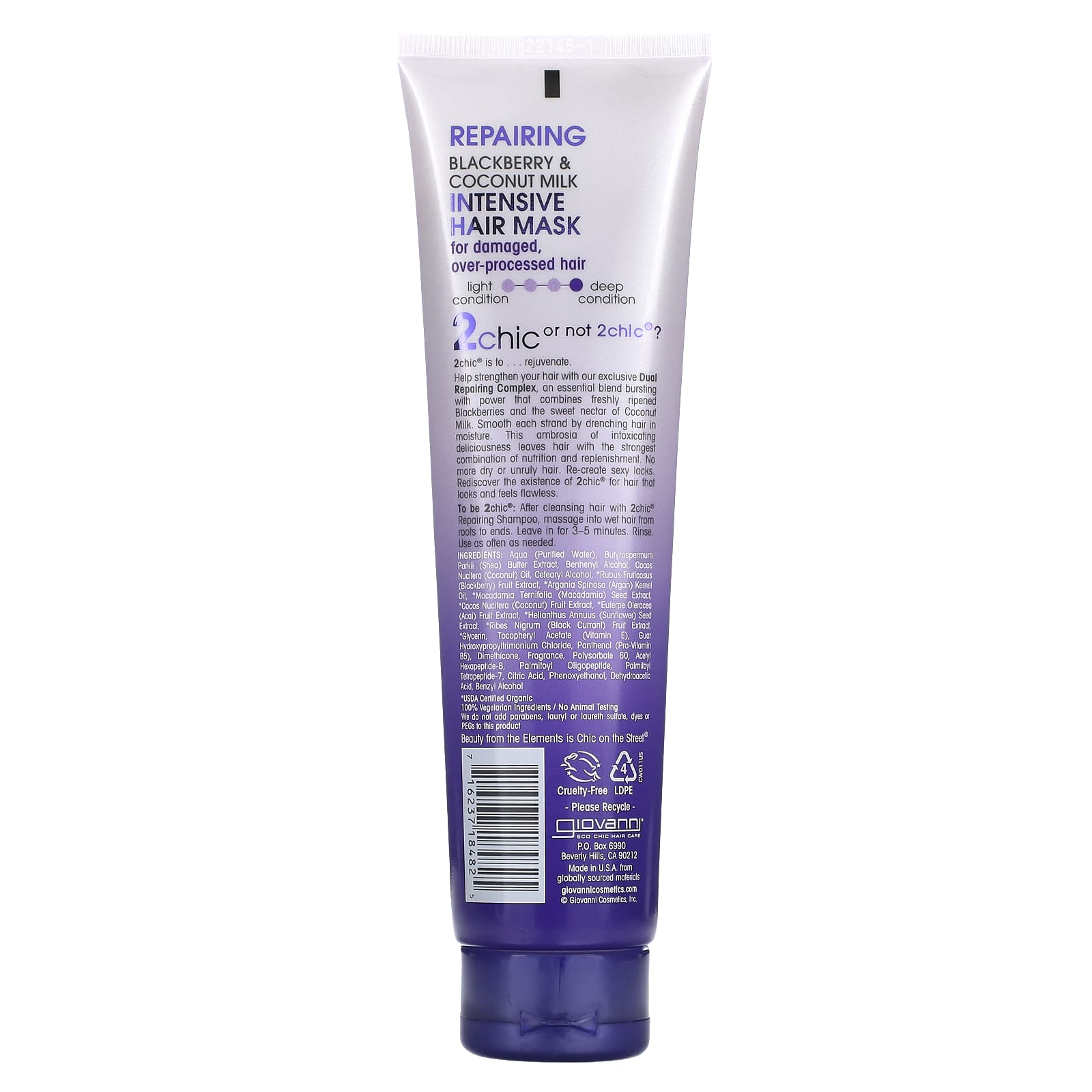 Giovanni 2chic Repairing Hair Mask for Damaged Hair - Image 2