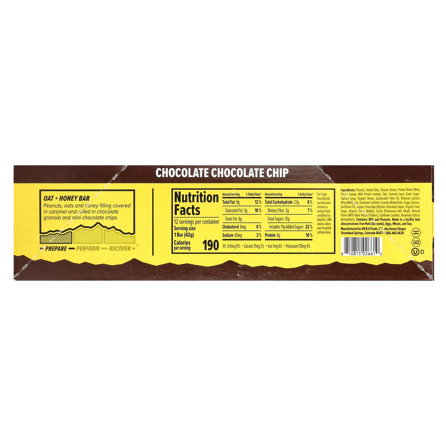 Chocolate Chocolate Chip Oat + Honey Energy Bars by Honey Stinger - Image 2