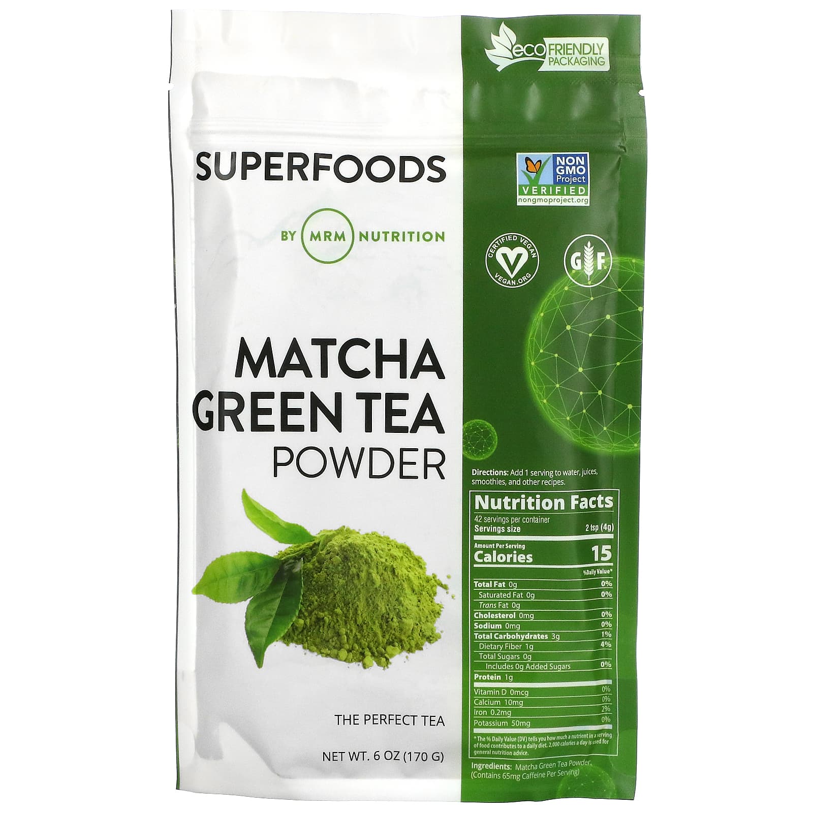 MRM Nutrition, Matcha Green Tea Powder, 6 oz (170 g) - Image 1