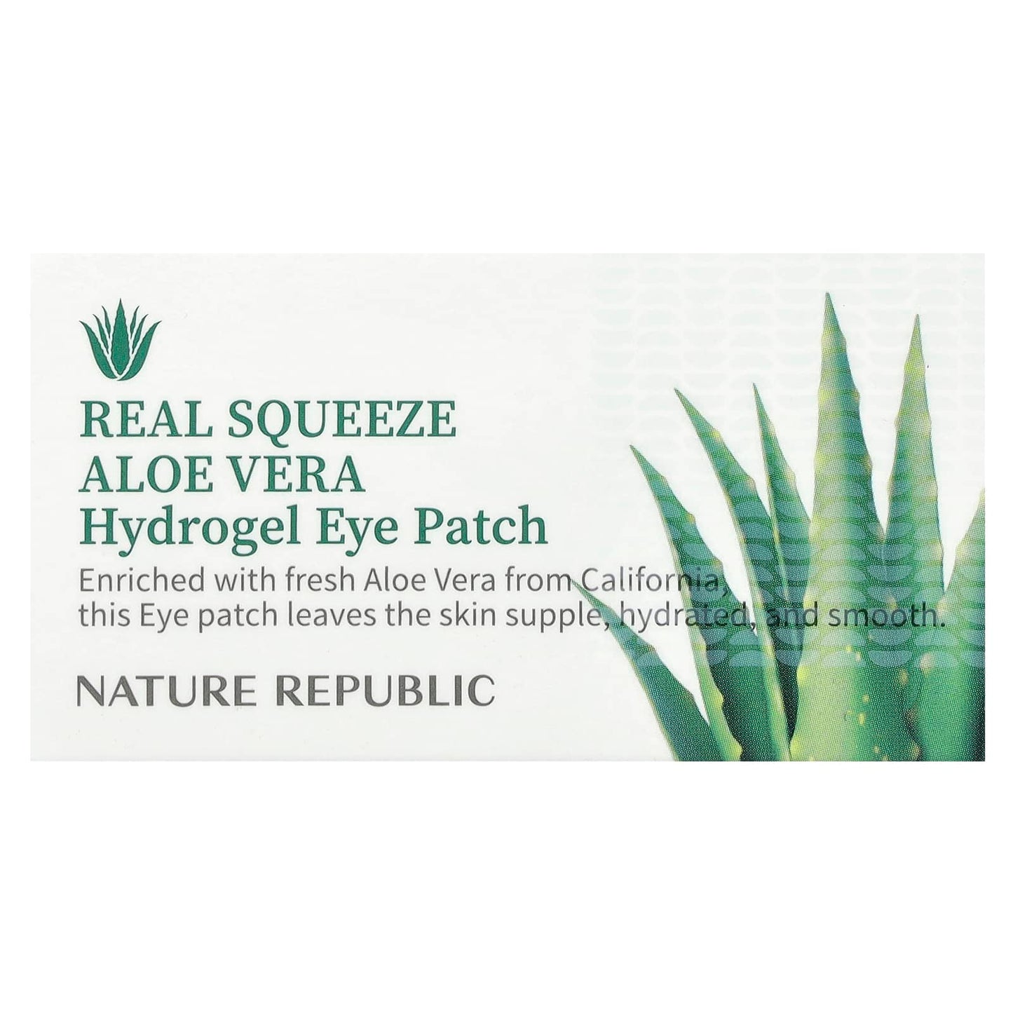 Nature Republic, Real Squeeze, Aloe Vera Hydrogel Eye Patch, 60 ea, 2.46 oz (70 g) - Image 2