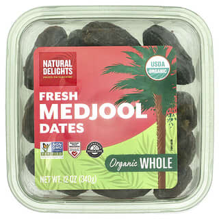 USDA Organic Medjool Dates, Fresh & Plump, 12 oz