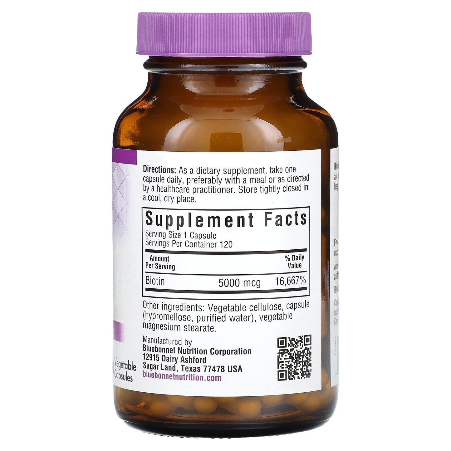 Biotin 5000 mcg Hair & Nail Support Supplement - Image 2