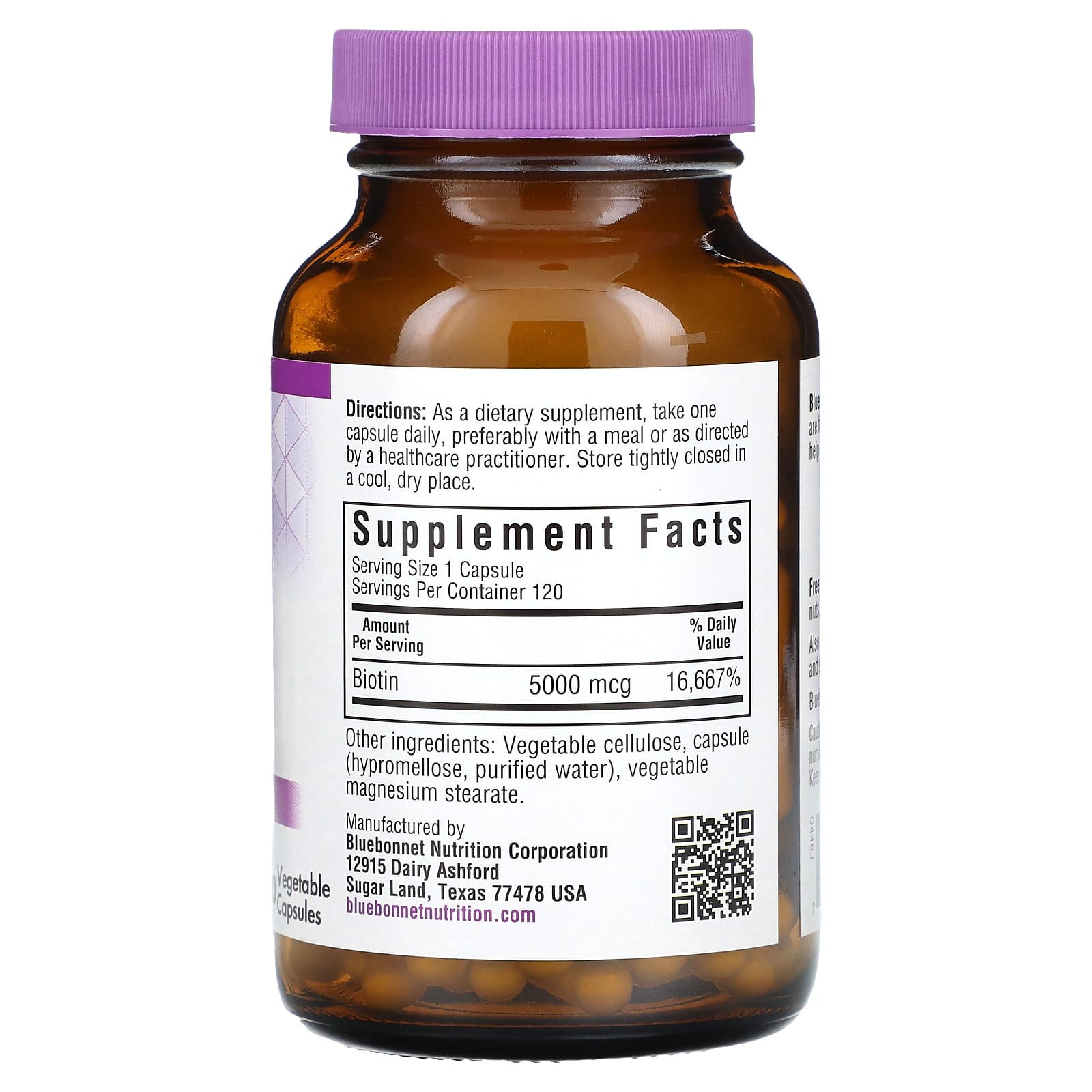 Biotin 5000 mcg Hair & Nail Support Supplement - Image 2