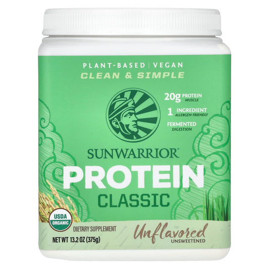 Sunwarrior, Classic Protein, Unflavored, 13.2 oz (375 g) - Image 1