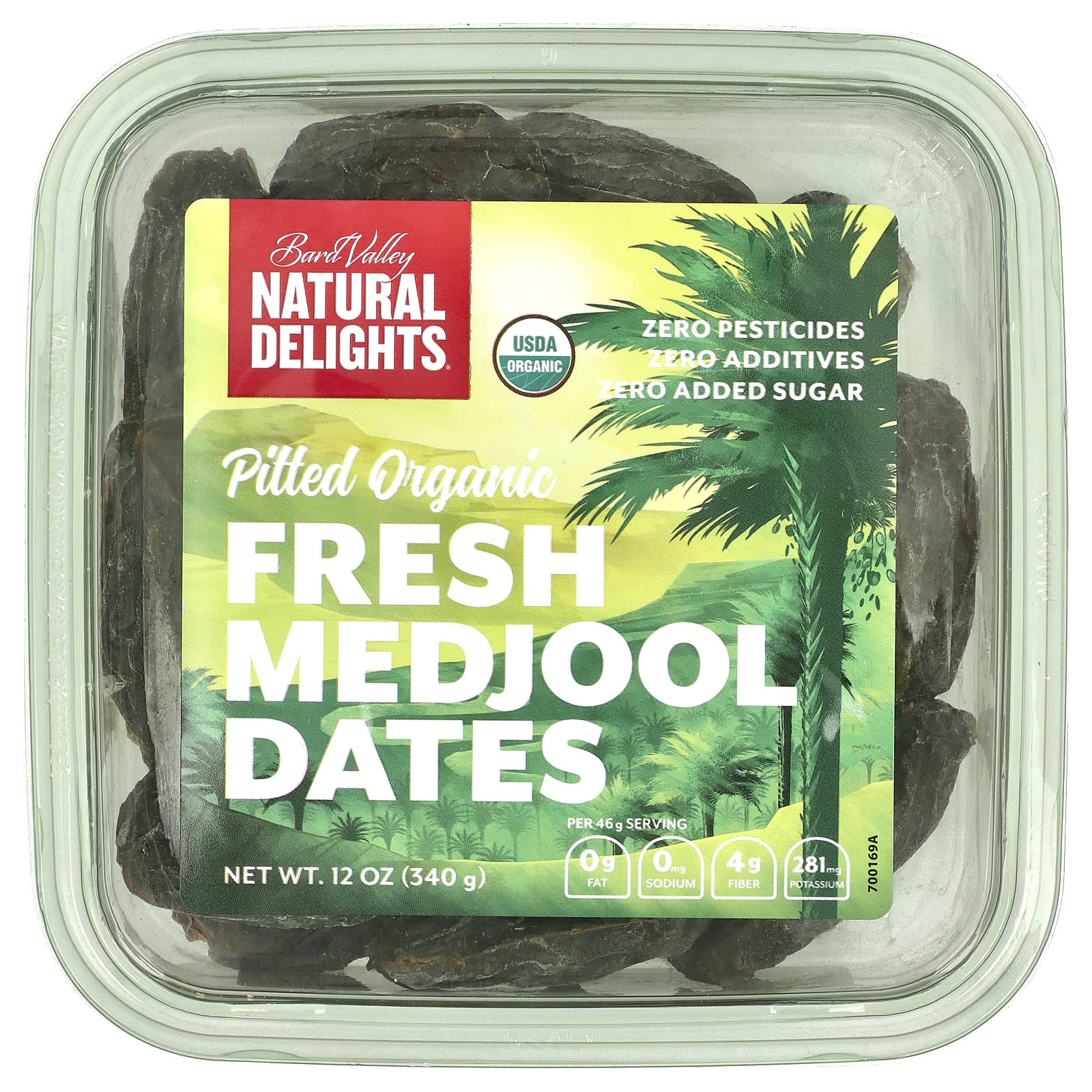 Natural Delights, Pitted Organic Fresh Medjool Dates, 12 oz (340 g) - Image 1