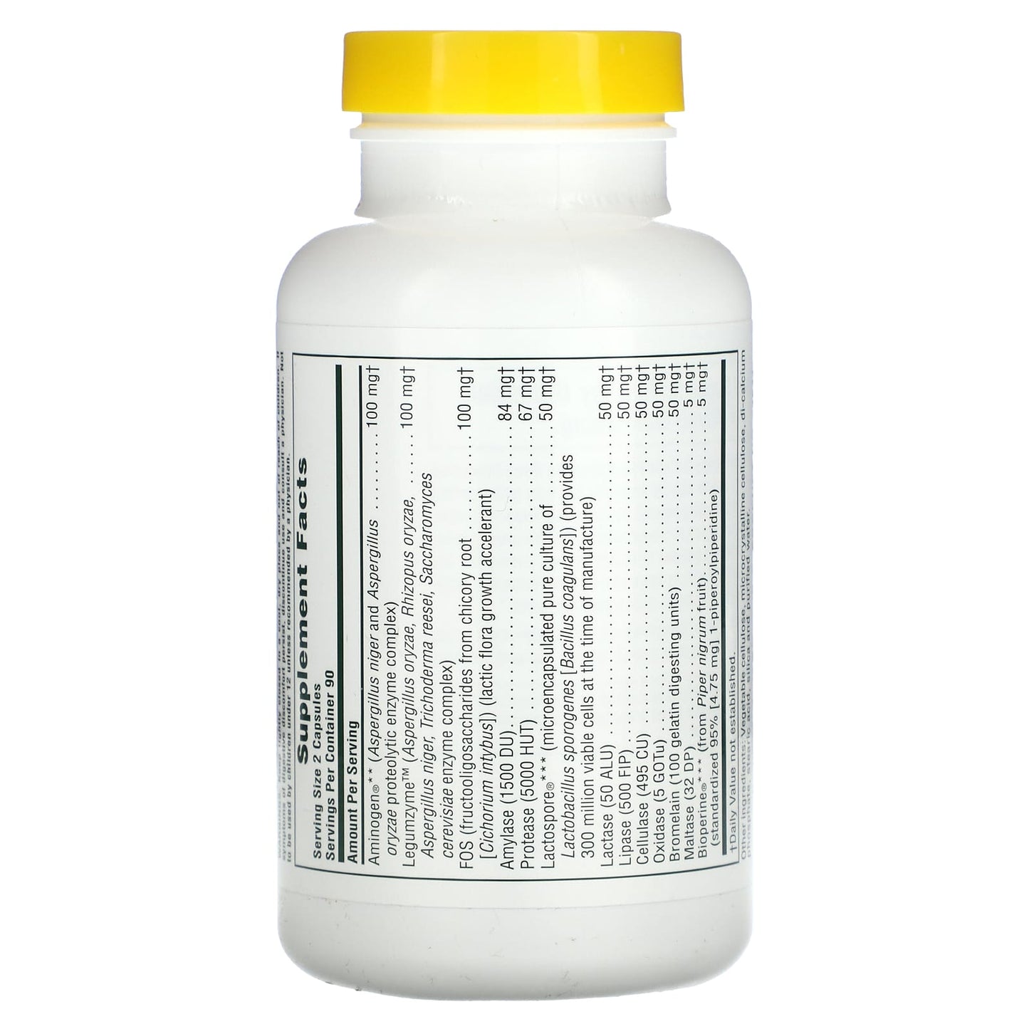 NaturesPlus, Acti-Zyme, 180 Vegan Capsules - Image 2