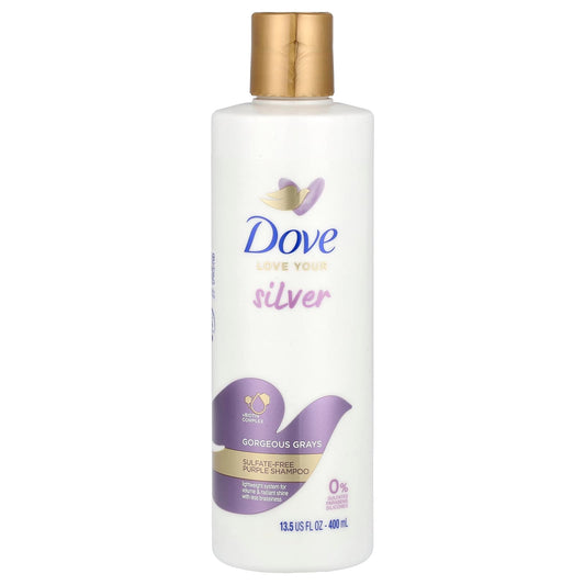 Dove Sulfate-Free Purple Shampoo for Silver Hair, 13.5 fl oz - Image 1