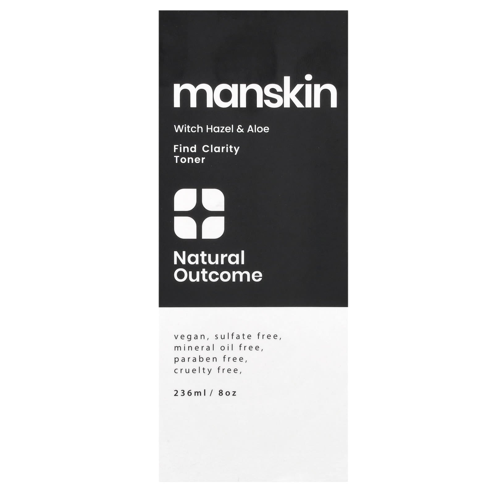 Natural Outcome, Man Skin, Find Clarity Toner, 8 oz (236 ml) - Image 2