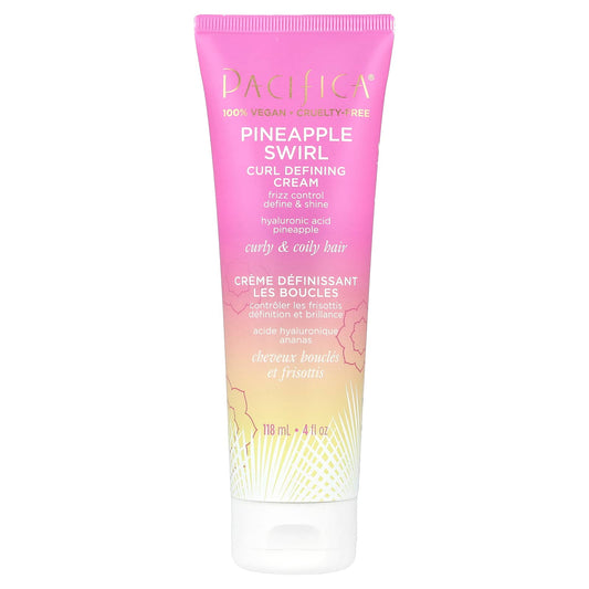 Pacifica, Curl Defining Cream, Pineapple Swirl, 4 fl oz (118 ml) - Image 1