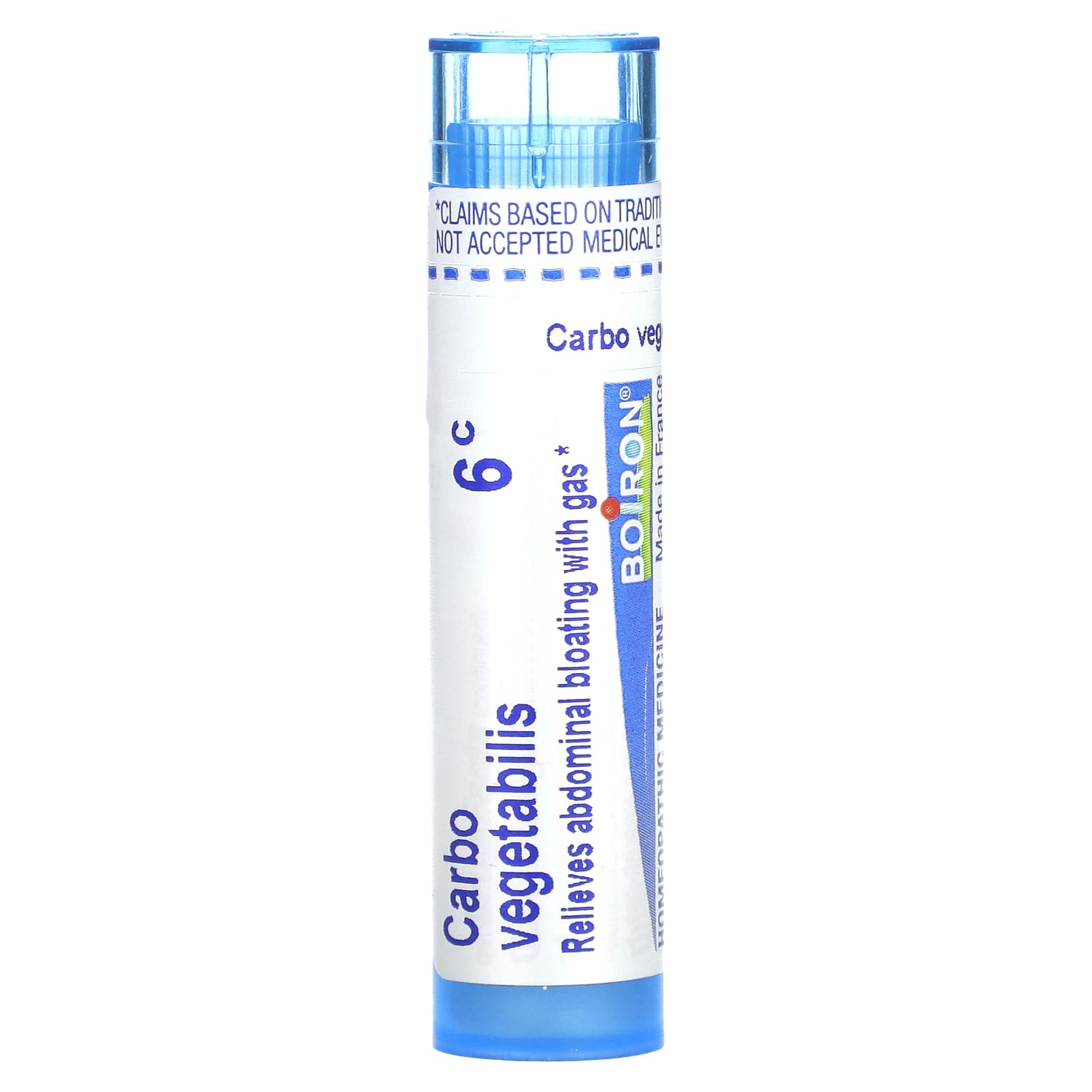 Boiron Carbo Vegetabilis 6C Homeopathic Relief for Bloating & Gas - Image 1