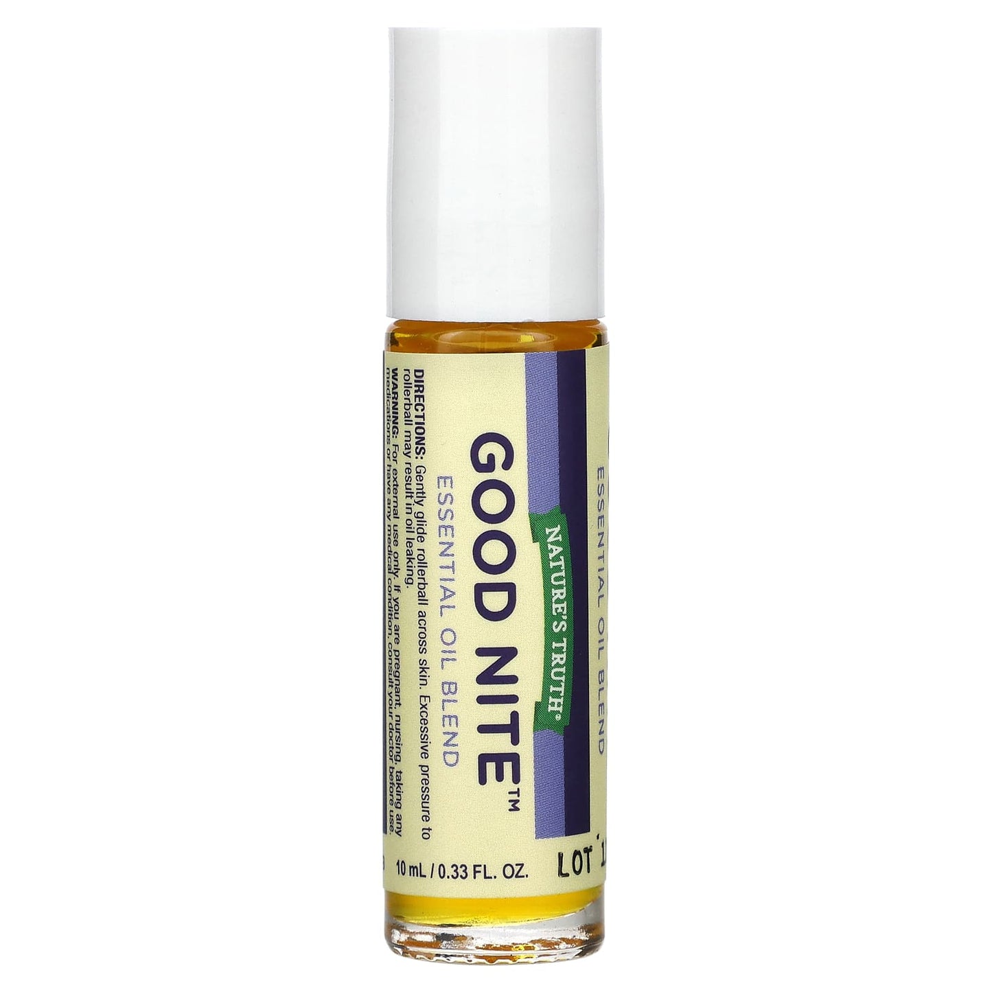Nature's Truth, Essential Oil Blend, Roll On, Good Night, 0.33 fl oz (10 ml) - Image 1