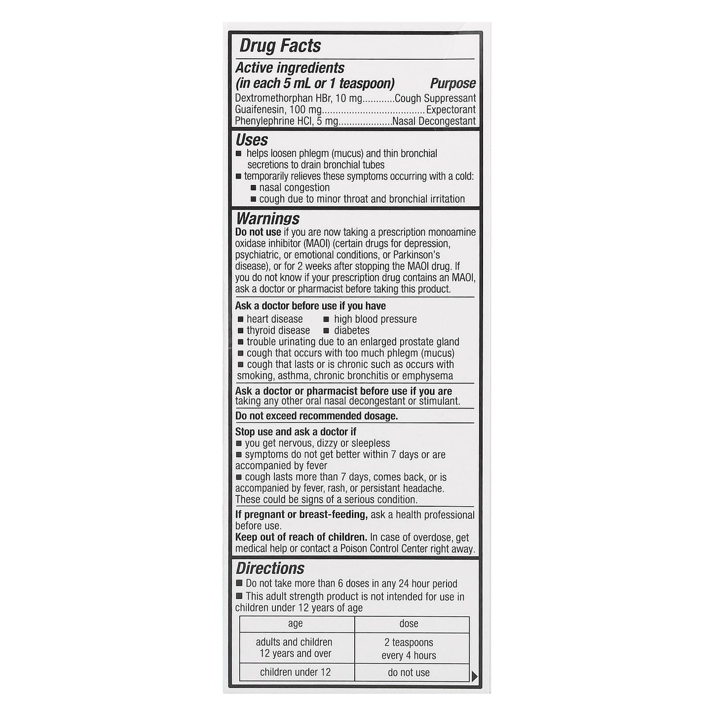 Tukol, Multi-Symptom, Cough & Congestion, Ages 12+, 4 fl oz (118 ml) - Image 2