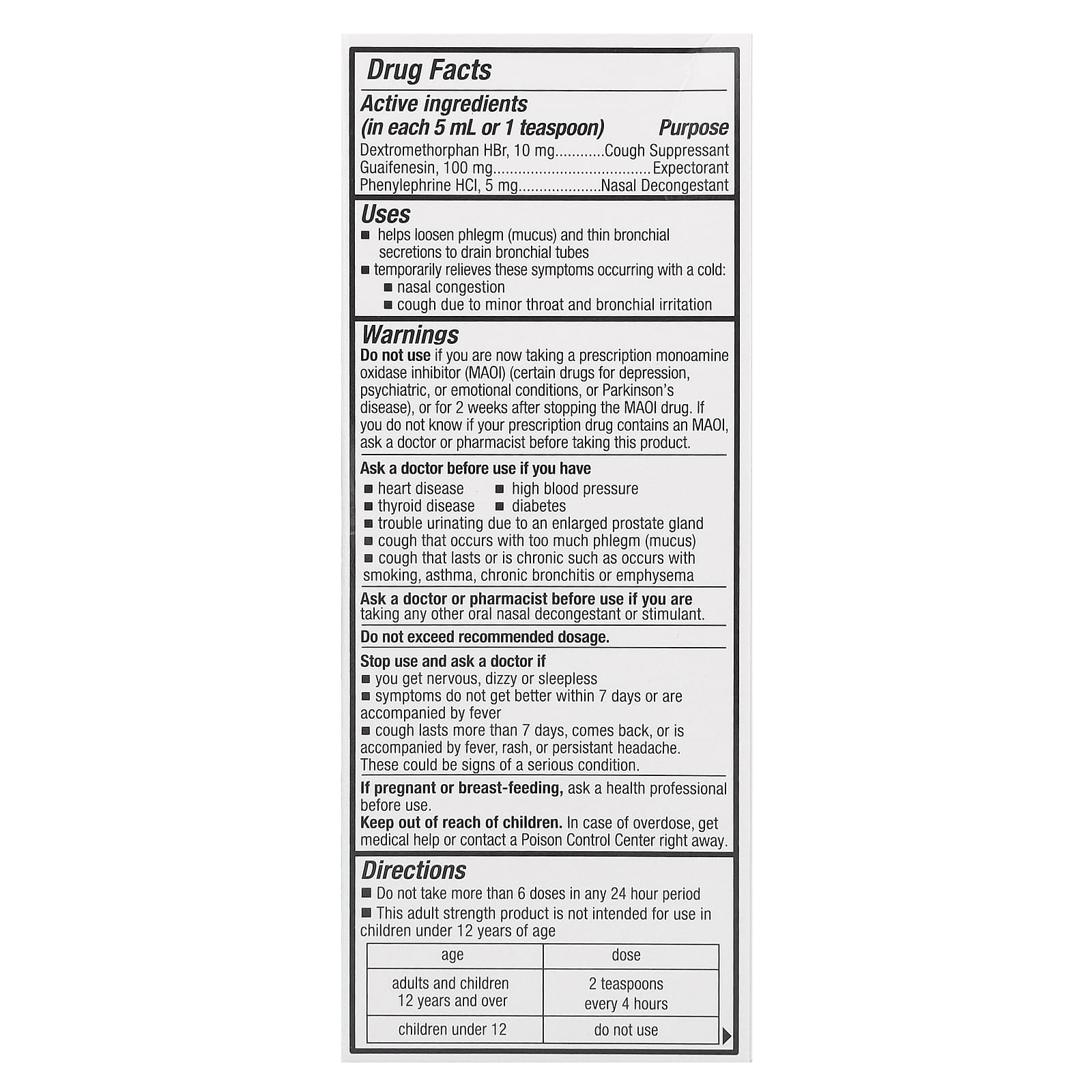 Tukol, Multi-Symptom, Cough & Congestion, Ages 12+, 4 fl oz (118 ml) - Image 2