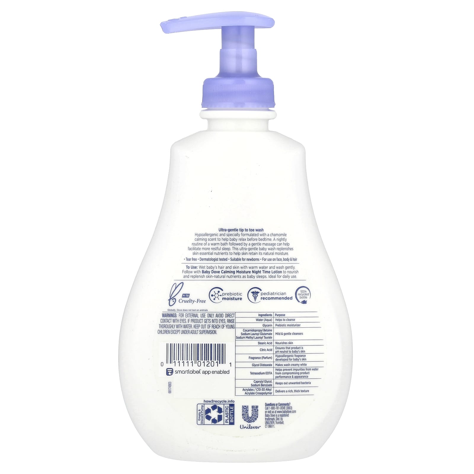 Dove Baby Sensitive Skin Calming Night Time Wash 13 fl oz - Image 2