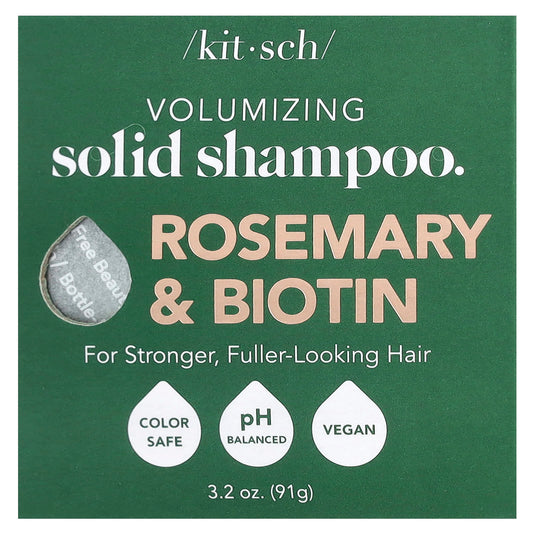 Kitsch, Volumizing Solid Shampoo Bar, Rosemary & Biotin, Lavender & Vanilla, 3.2 oz (91 g) - Image 1