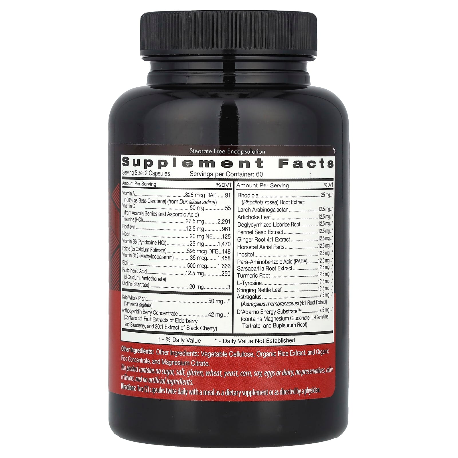 D'adamo Polyvite O Multivitamin Supplement for Type O - Image 2