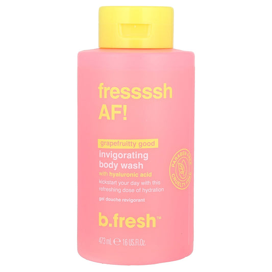 Invigorating Grapefruit Body Wash by b.fresh, 16oz, Hydrating & Vegan - Image 1