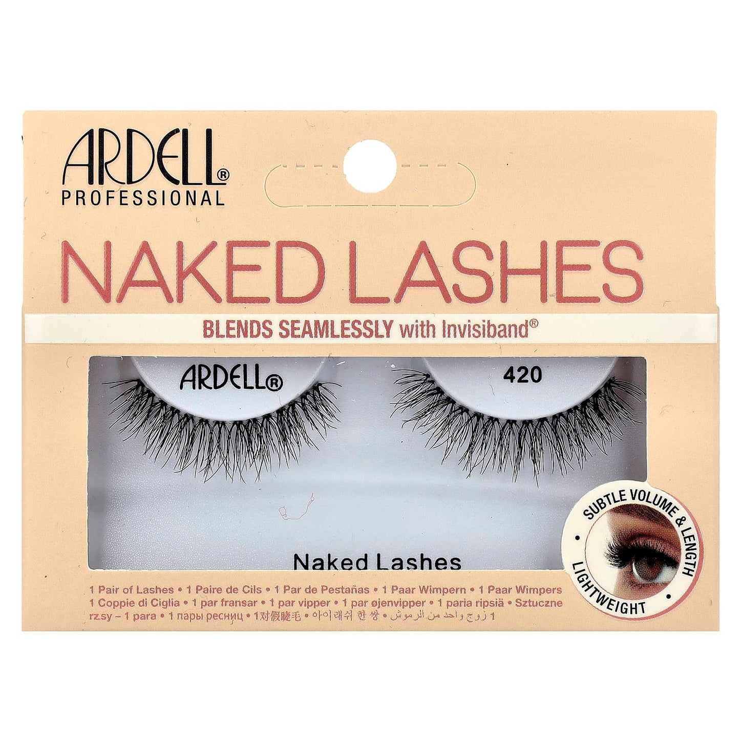 Ardell Naked Lashes, Natural Look, Volume & Length, 1 Pair - Image 1