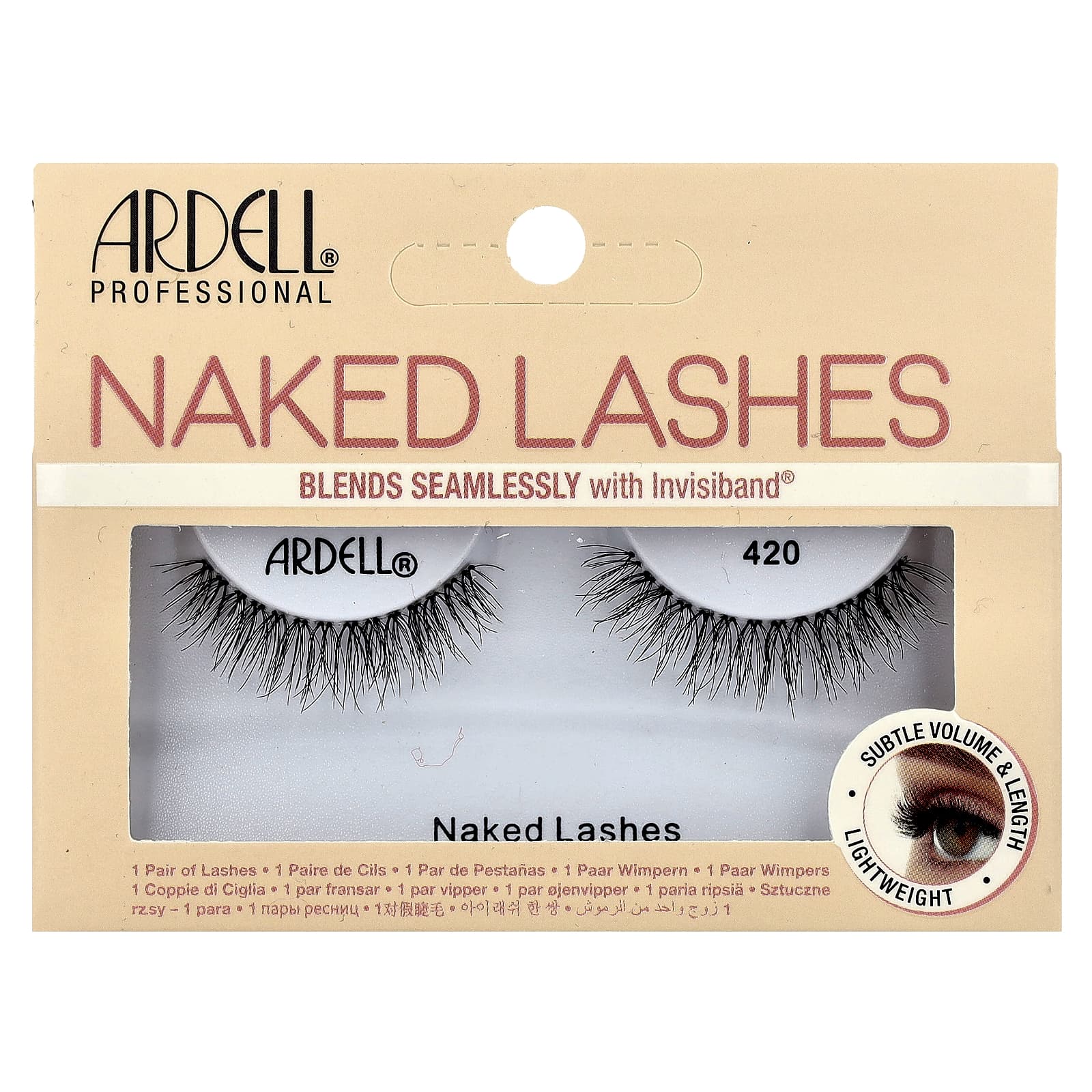 Ardell Naked Lashes, Natural Look, Volume & Length, 1 Pair - Image 1