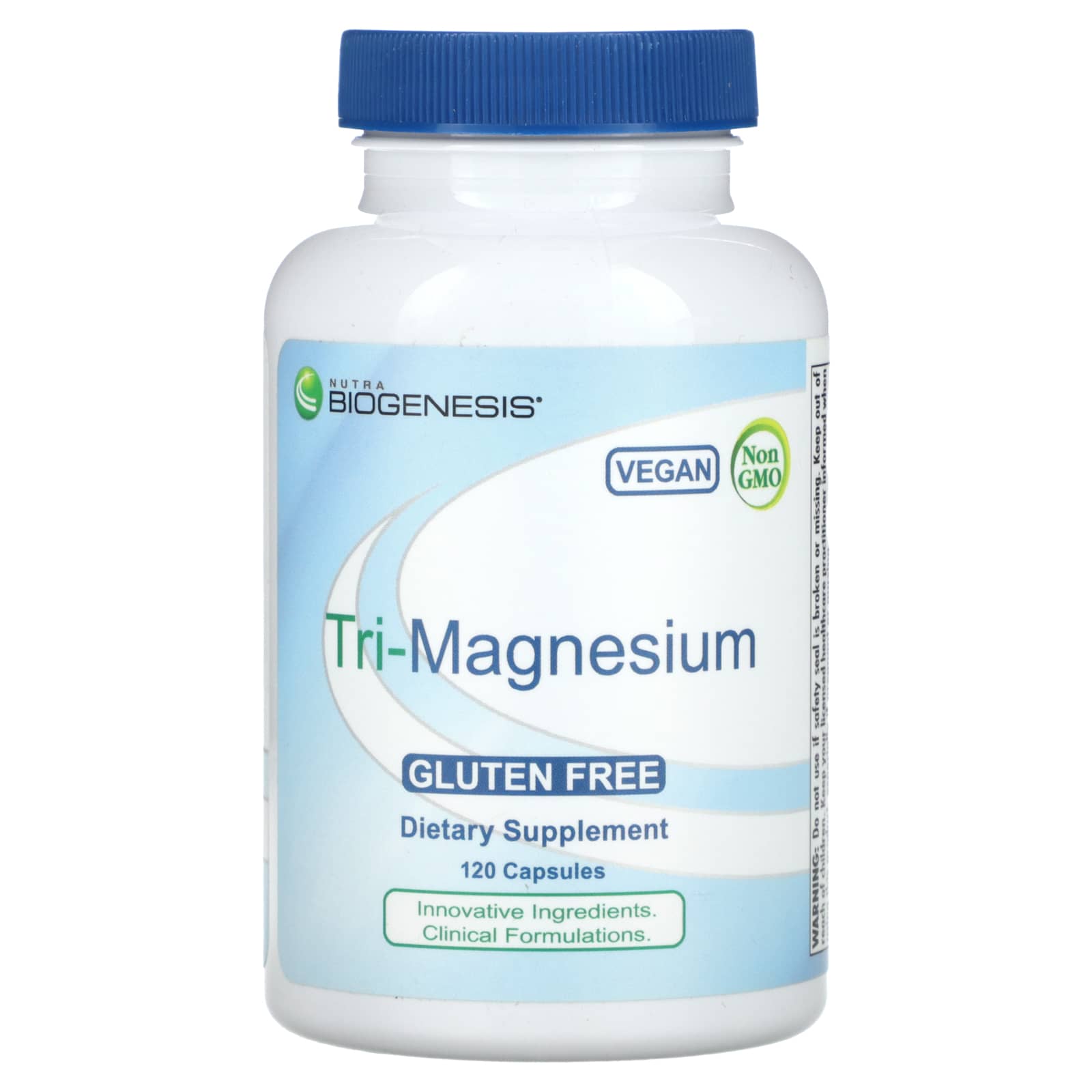 Nutra BioGenesis, Tri-Magnesium, 100 mg, 120 Capsules - Image 1