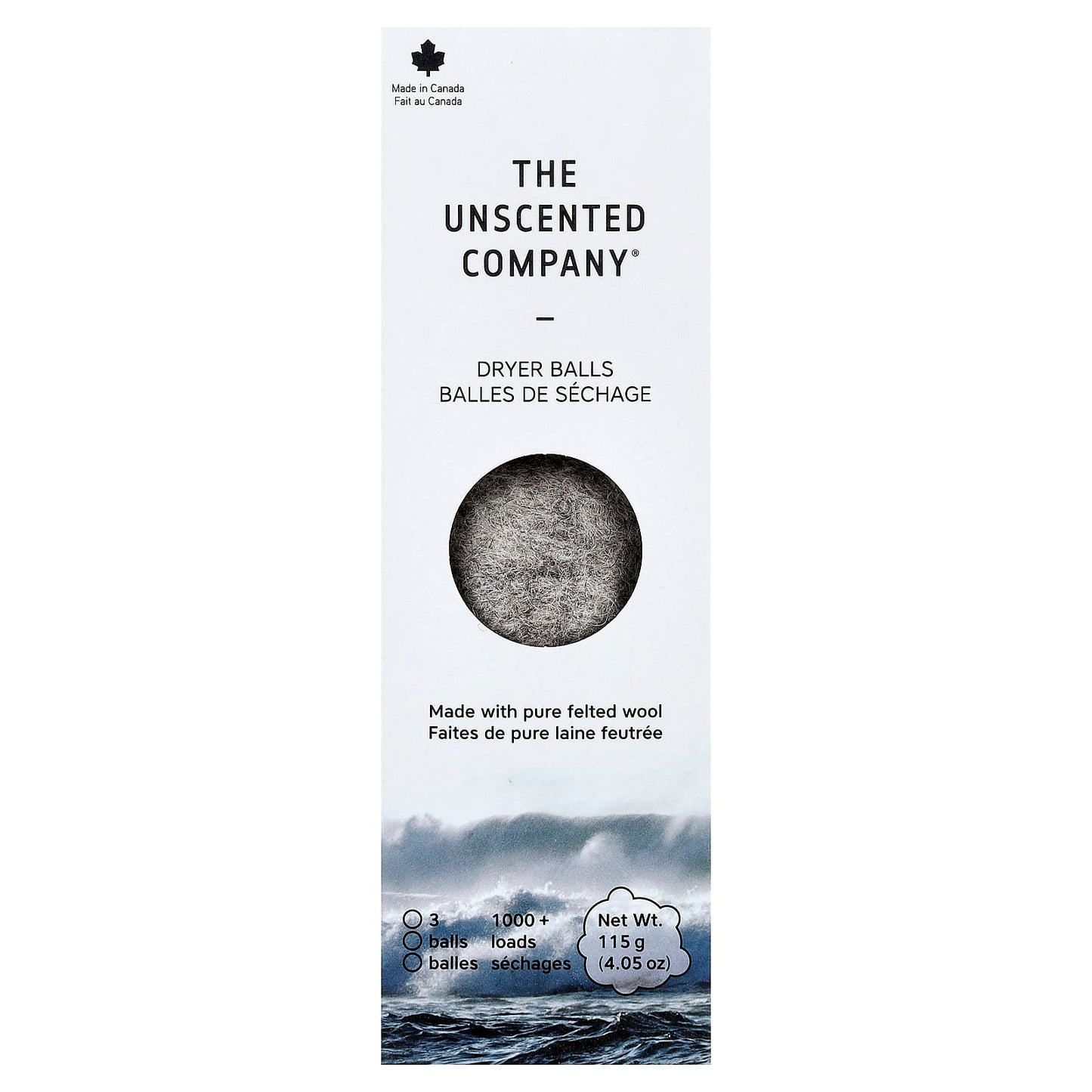 The Unscented Company, Dryer Balls, 3 Balls, 115 g (4.05 oz) - Image 1
