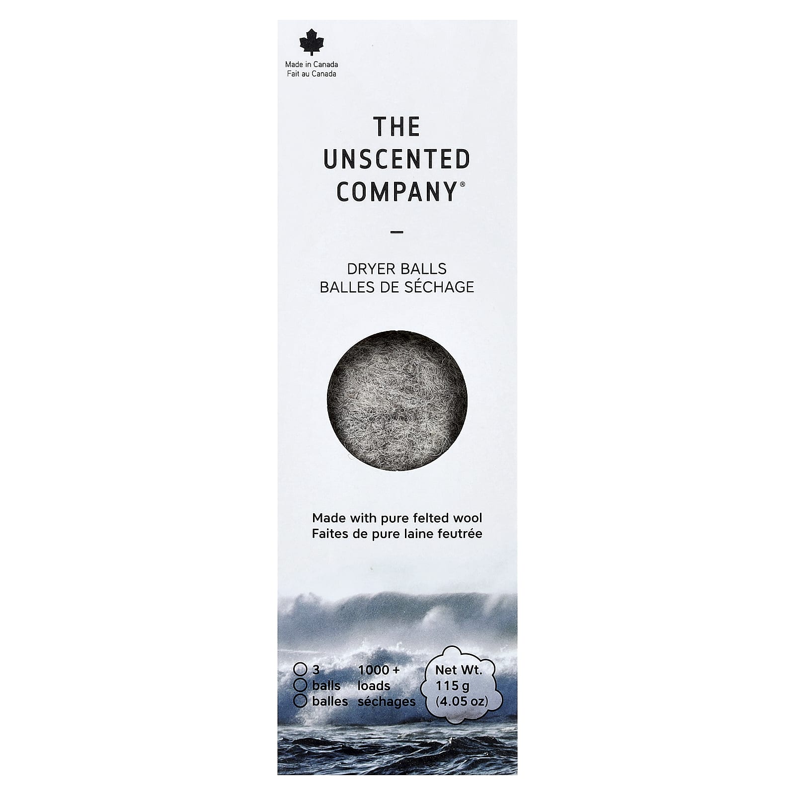 The Unscented Company, Dryer Balls, 3 Balls, 115 g (4.05 oz) - Image 1