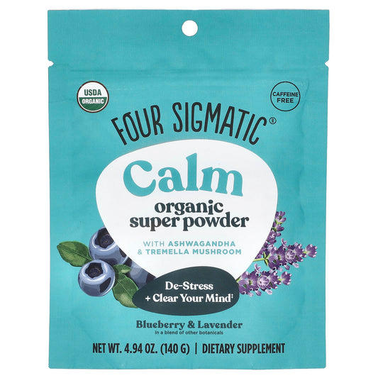 Calm Organic Super Powder by Four Sigmatic - Reduce Stress & Boost Mindfulness - Image 1