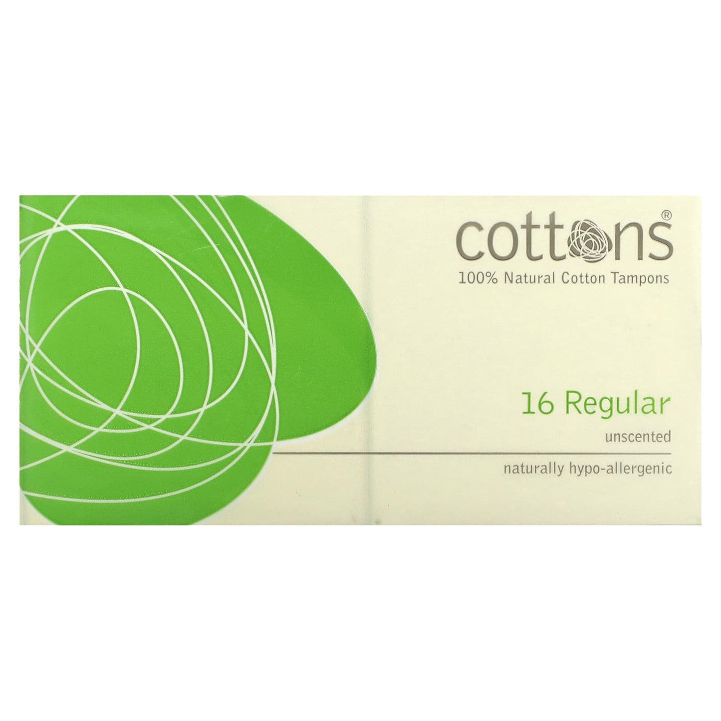 Natural Cotton Menstrual Tampons by Cottons - Unscented & Hypo-Allergenic - Image 1