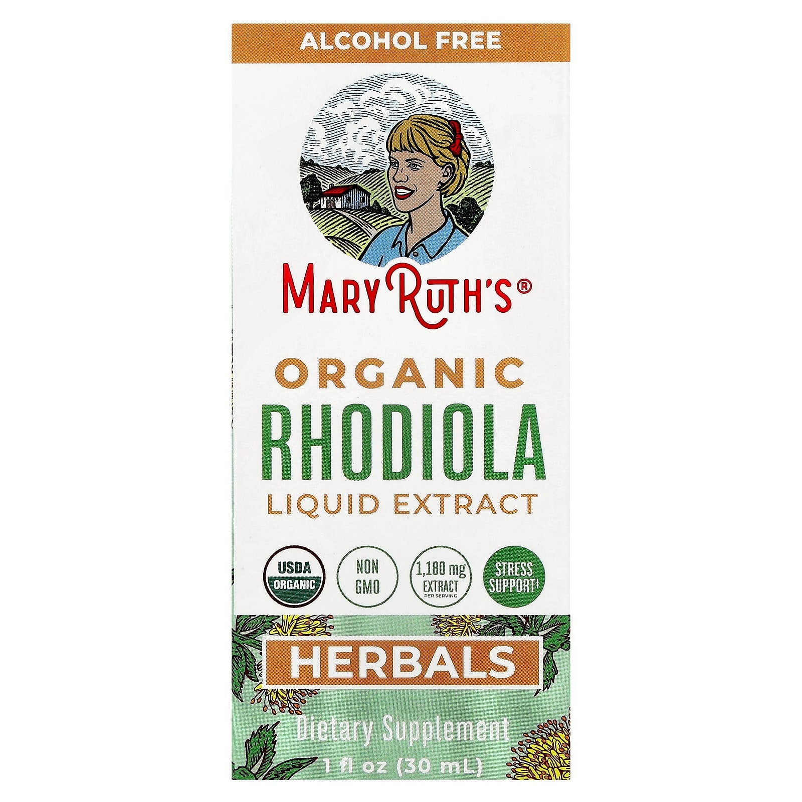 MaryRuth's, Organic Rhodiola Liquid Extract, 1 fl oz (30 ml) - Image 1