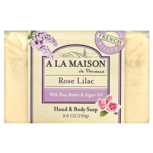 French Rose Lilac Hand and Body Soap, 250g, Cruelty Free - Image 1
