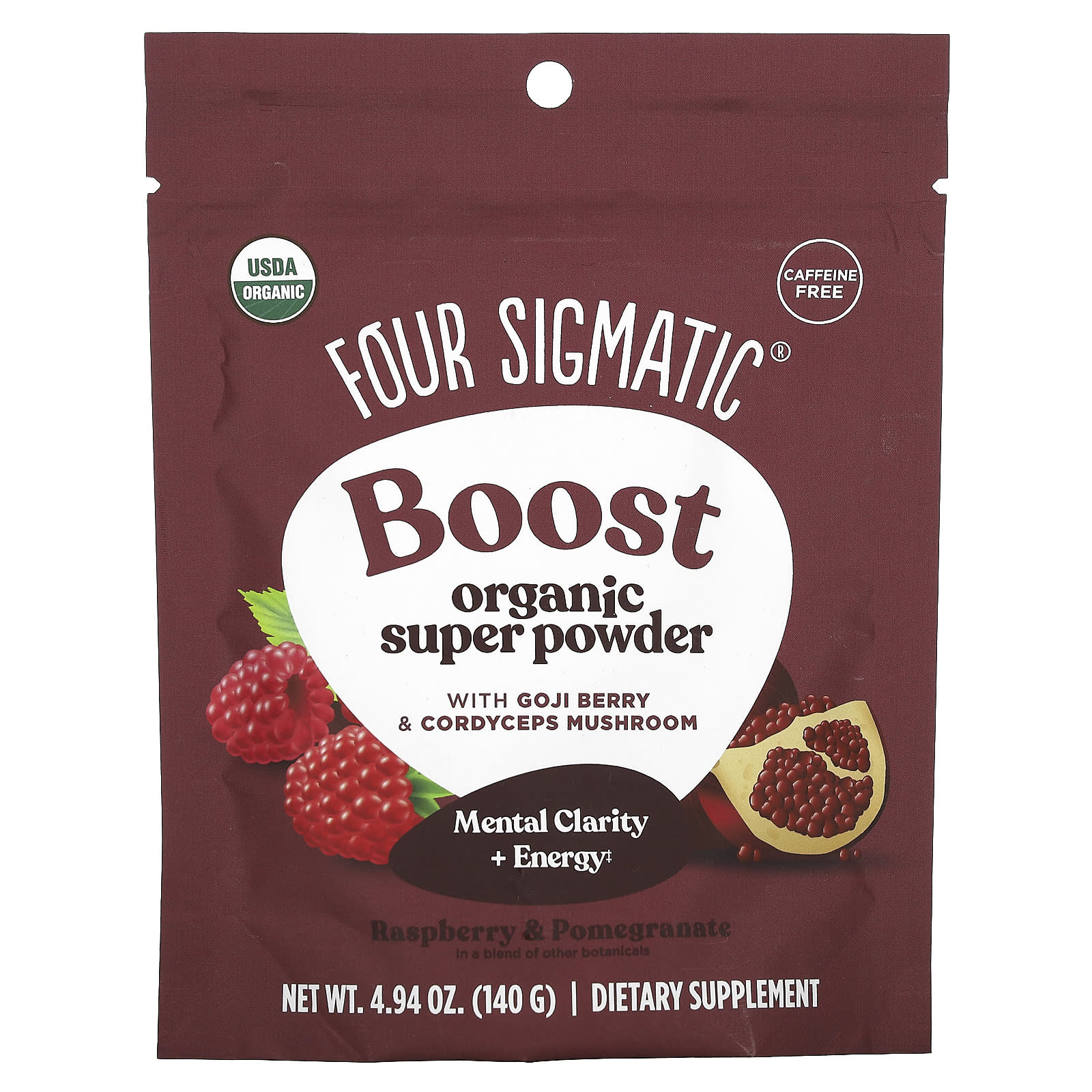 Four Sigmatic Boost - USDA Organic Super Powder for Caffeine-Free Energy - Image 1