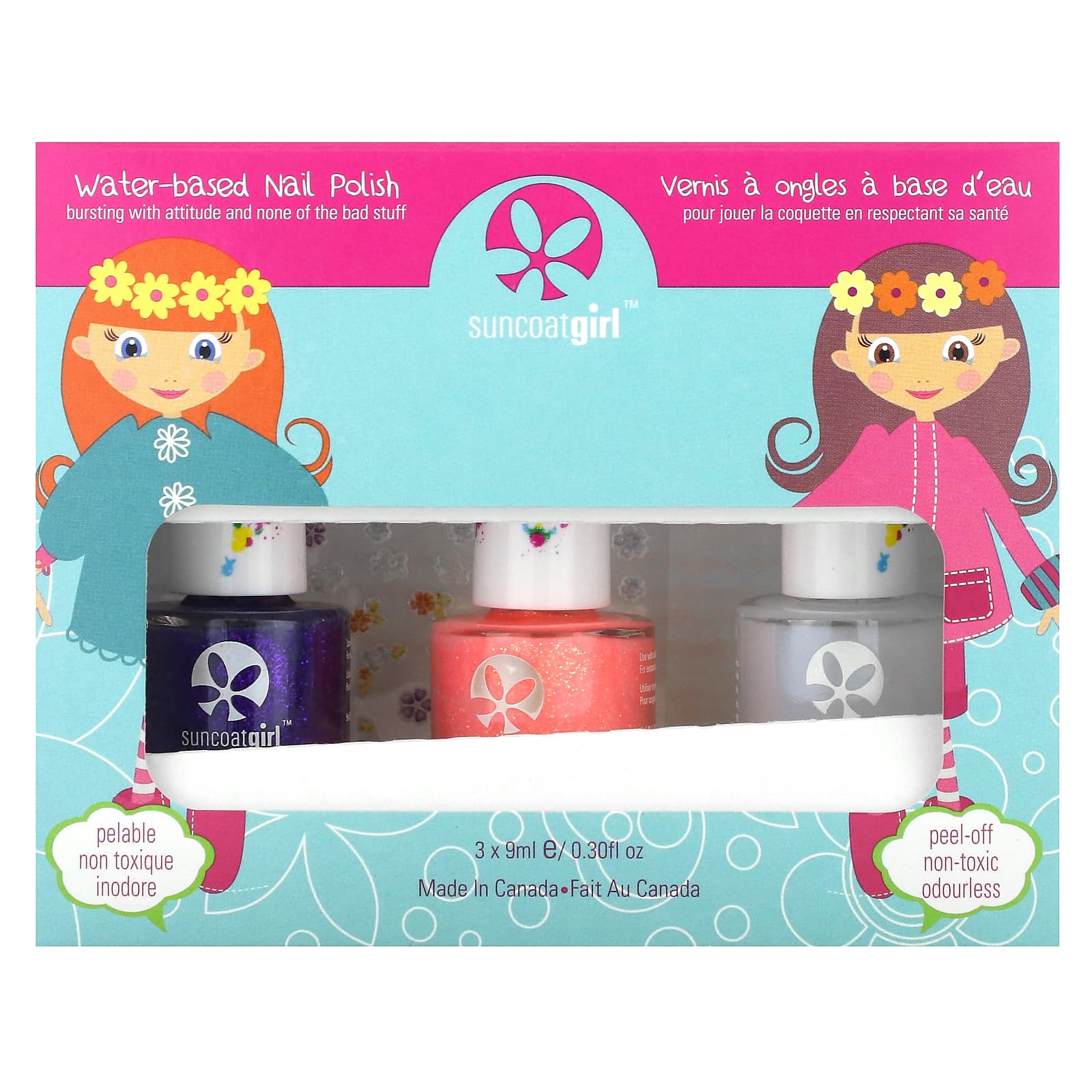 SuncoatGirl, Water-Based Nail Polish, Pretty Me, 4 Piece Kit - Image 2