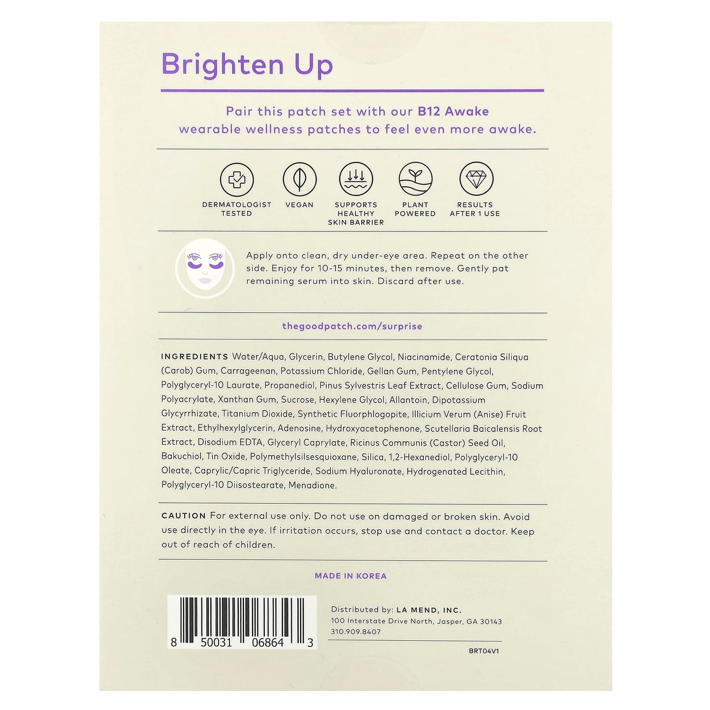 The Good Patch, Brighten Up Eye Patches , 3 Patch Sets - Image 2