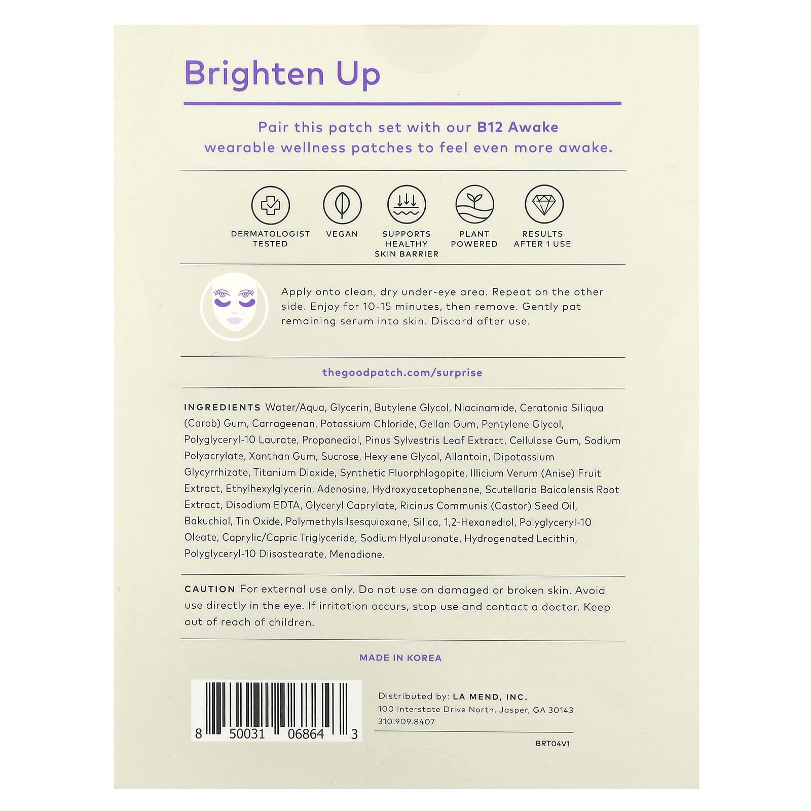 The Good Patch, Brighten Up Eye Patches , 3 Patch Sets - Image 2