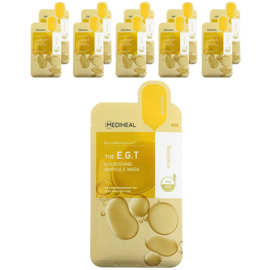 MEDIHEAL, The E.G.T, Nourishing Ampoule Beauty Mask, 10 Sheets, 0.91 fl oz (27 ml) Each - Image 1